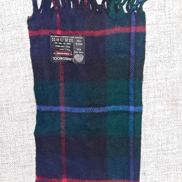 LAMSWOOL SCARF. PURE NEW WOOL.MADE IN ITALY.DRY CLEAN ONLY. MEN'S. - Picture 4 of 5